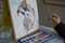 36 Pack -Color Swell 36 Set Bulk Watercolor Paint Pack with Wood Brushes 8 Colors Washable Water Colors Perfect for Kids Classroom Parties Students All Ages